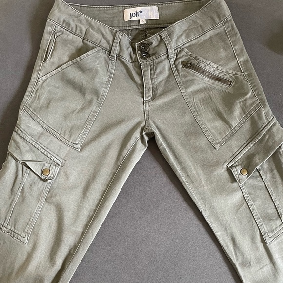 Jolt Green Cargo Pants - Picture 2 of 10